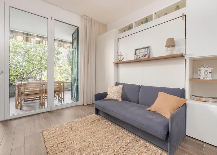 070 - Olanda Con Veranda Vista Mare A 5 Minuti Con Piscina Condominiale Lägenhet